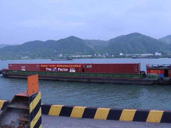 “杭叉號”海河聯(lián)運班輪成功首航，又一精品航線“金名片”